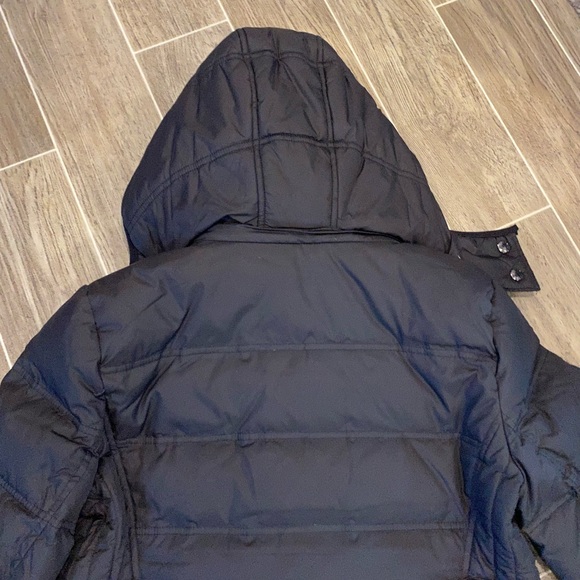 Micheal kors puffer coat size medium black zips with removable hood - Picture 9 of 16